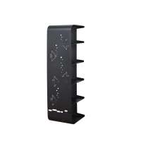 Modem Delicate texture black metal shoe display stands design shelf