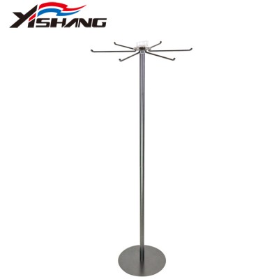 Countertop rotating metal jewelry display stand/hanger with sign holder