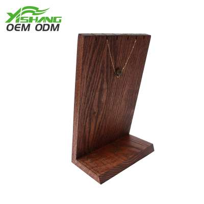 High Quality fashion custom wood glass jewelry display stand